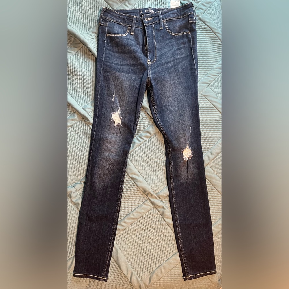 Hollister ripped jean leggings